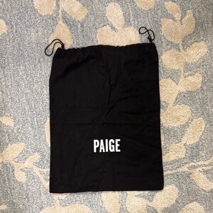 PAIGE Classic Black Drawstring Dust Bag